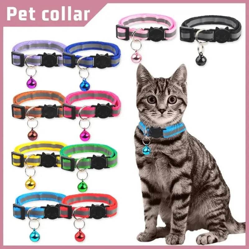 Nylon Pet Collar Night Safety Reflective Cat And Dog Collar Adjustable - Empire P.E
