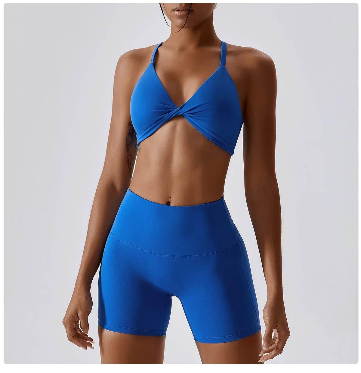 Yoga Set Women's Tracksuit Fitness Sports Set Workout Clothes For Women Gym Set Women Outfits Sports Bra Yoga Pants Yoga Suit - Empire P.E