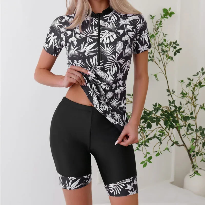 New Print Separate Swimsuits Tankini Set - Empire P.E
