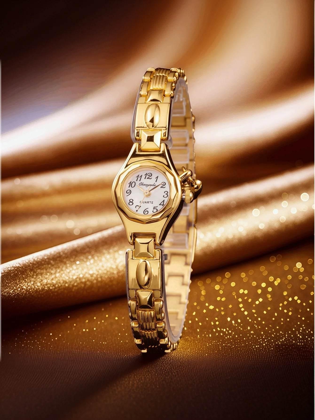 Fashion Women's Wristwatch Luxury Gold - Empire P.E