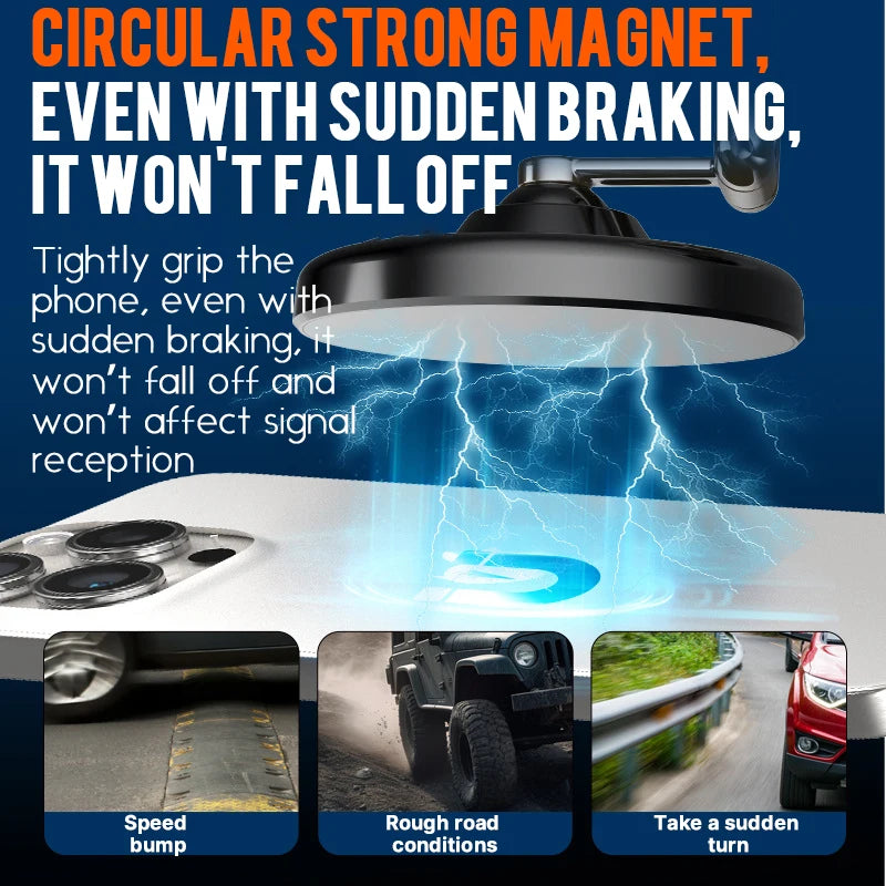 Car Mount Phone Holder 2025 New Model Magnetic Absorption