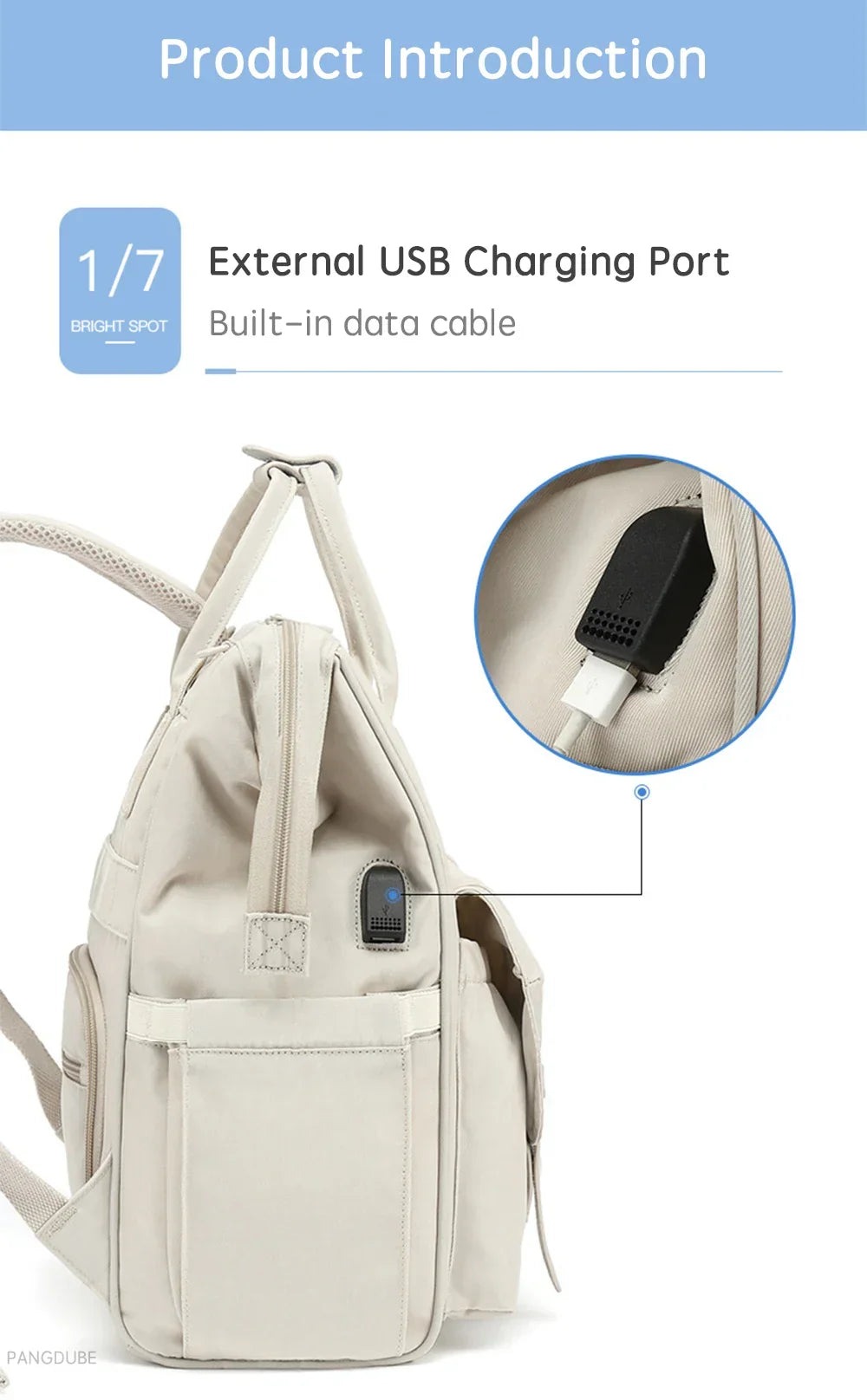 Baby Bag with 2pcs Stroller Hooks - Empire P.E