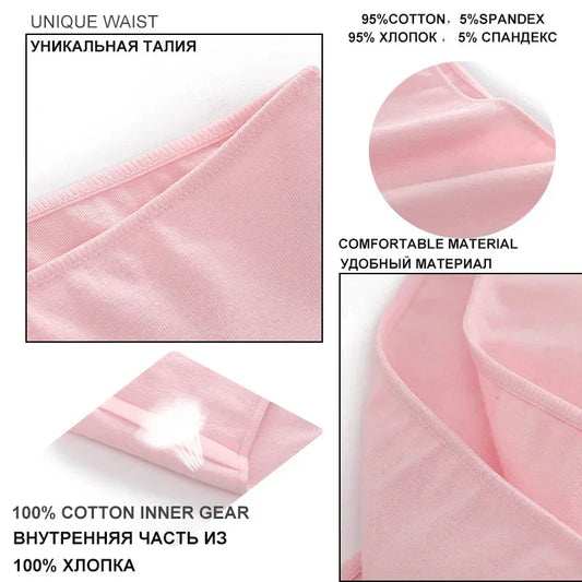5PCS/Set M-XXL Panties Women Cotton Lingerie - Empire P.E