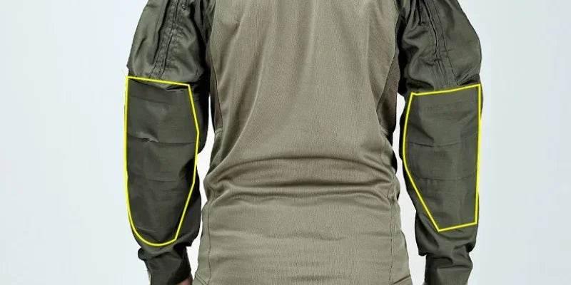 Tactical Shirts Combat Shirt Men Clothing Long Sleeve T-Shirts Breathable Airsoft T-shirt Camo Quick-dry Paintball T-Shirt Tops - Empire P.E