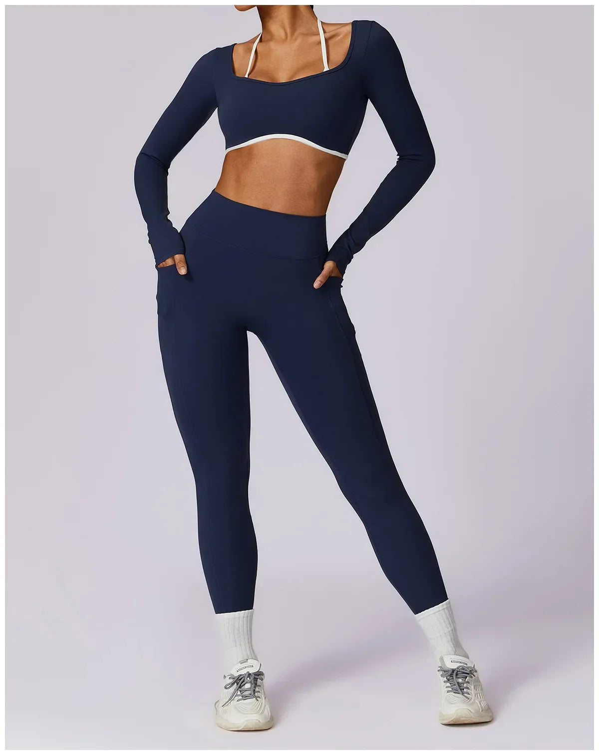 Yoga Set 2PCS Women Sportswear Push Up Workout Clothes - Empire P.E