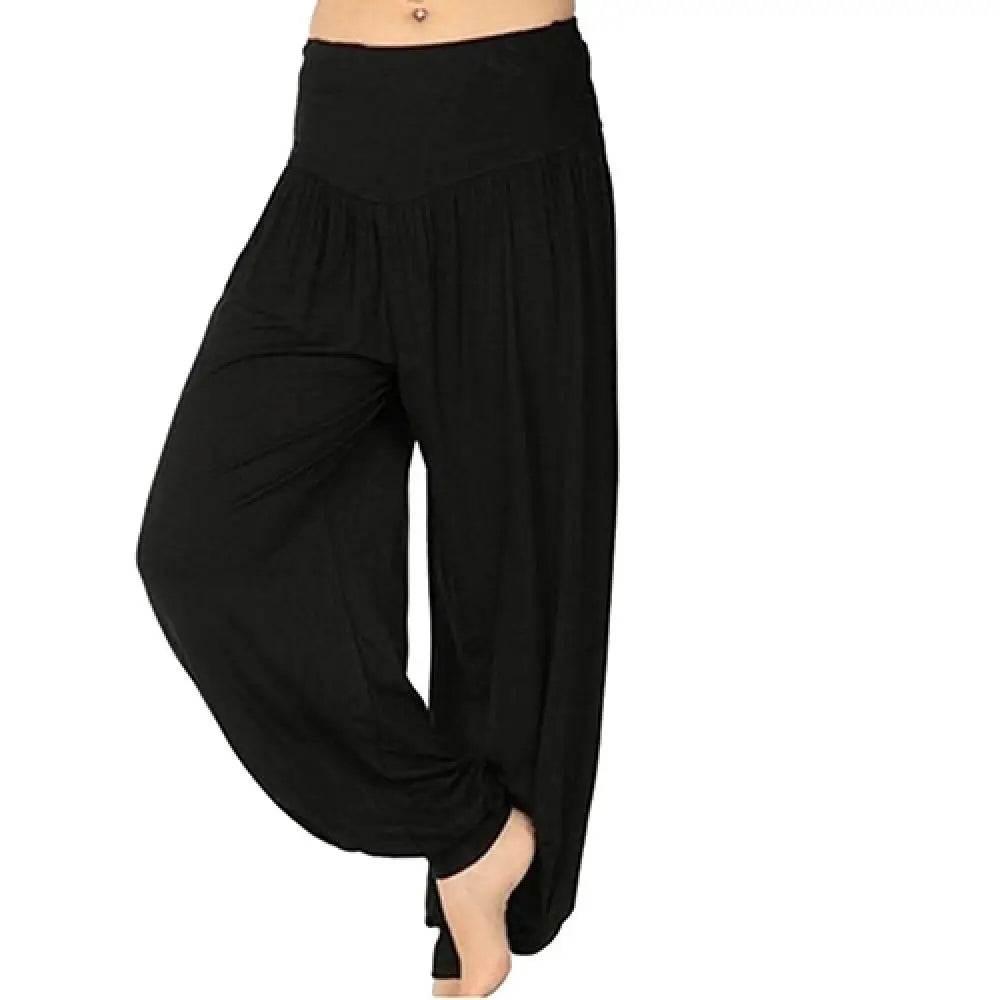 Women's Yoga Pants Comfy Harem Loose Long Pants Belly Dance Boho Sports Wide Trousers Women High Waist Yoga Pants Yoga Clothing - Empire P.E
