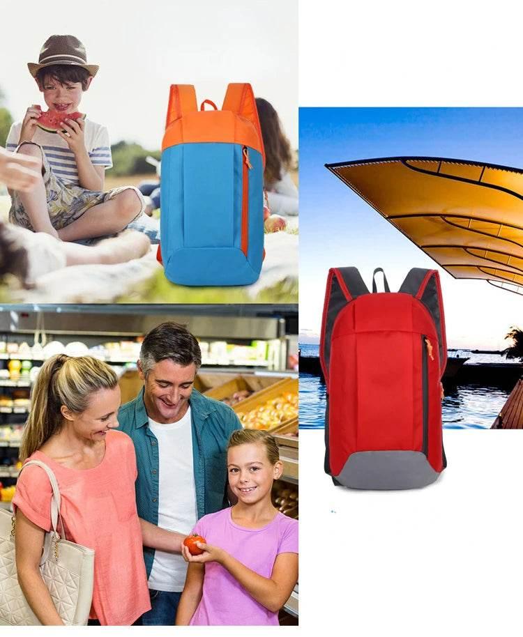 Outdoor Sports Light Weight 10L Waterproof Backpack Travel Hiking Bag Zipper Adjustable Belt Camping Knapsack Men Women Child - Empire P.E