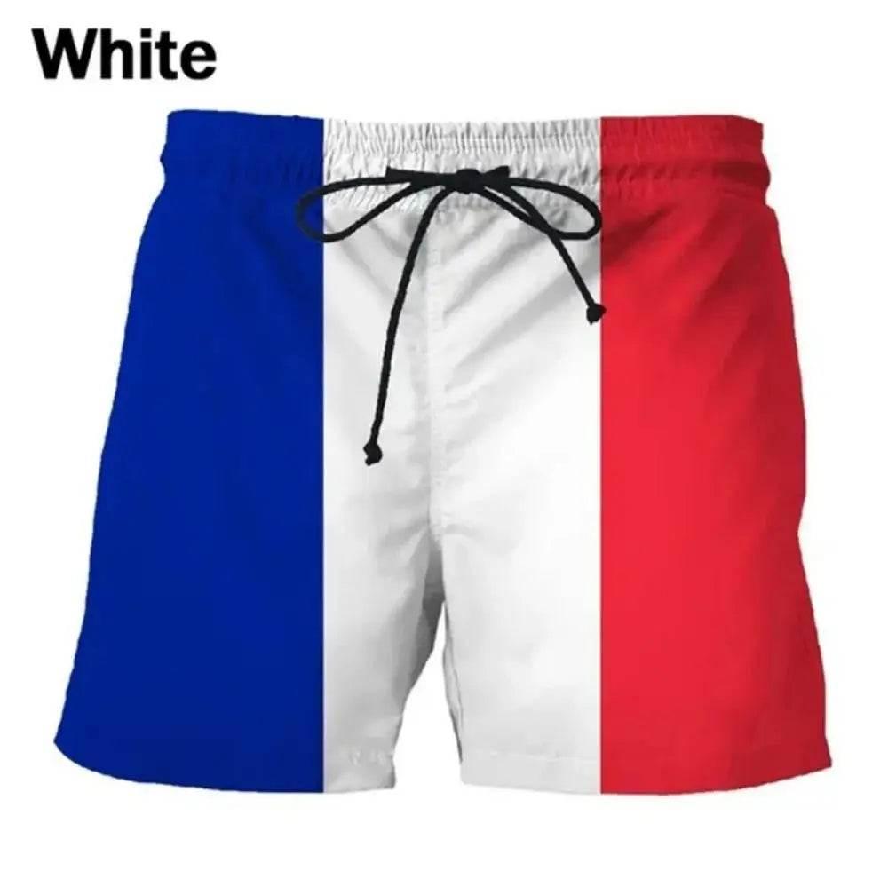 2024 Germany United States British Flag Beach Shorts Men's 3D Printed - Empire P.E