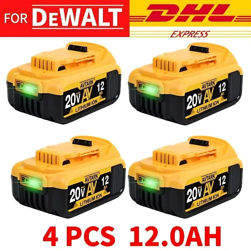 Replacement 20V Battery 12AH Rechargeable Lithium-ion Battery for DEWALT 20V Flexvolt DCB200 DCB201 DCB206 - Empire P.E