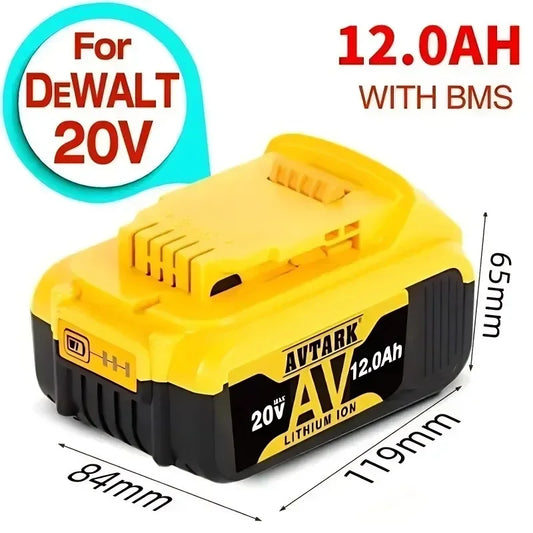 Replacement 20V Battery 12AH Rechargeable Lithium-ion Battery for DEWALT 20V Flexvolt DCB200 DCB201 DCB206 - Empire P.E