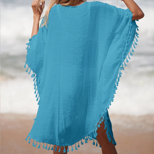 Women's Handmade Crochet Splicing Swimsuit Cover-Ups