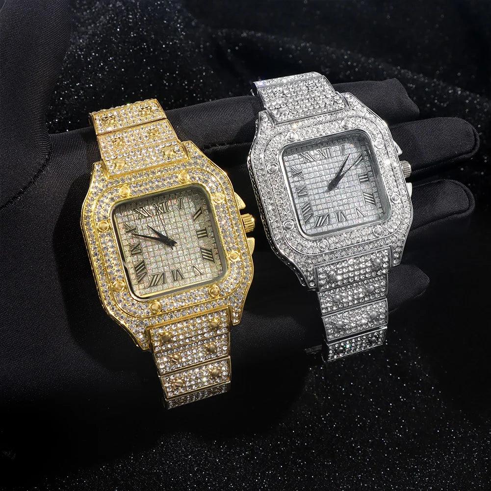 Necklace+Watch+Bracelet Hip Hop 14MM Cuban Link Chain - Empire P.E
