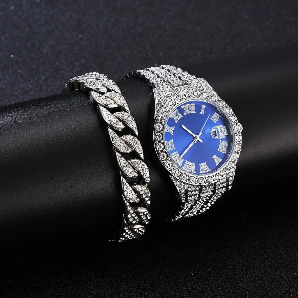 1/2Pc Watch Bracelet Set Hip Hop - Empire P.E