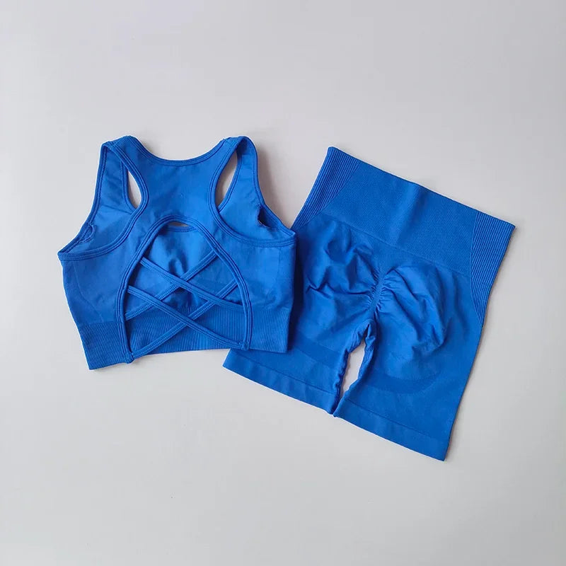 2 PCS Women's Seamless Yoga Set Sexy Sport - Empire P.E