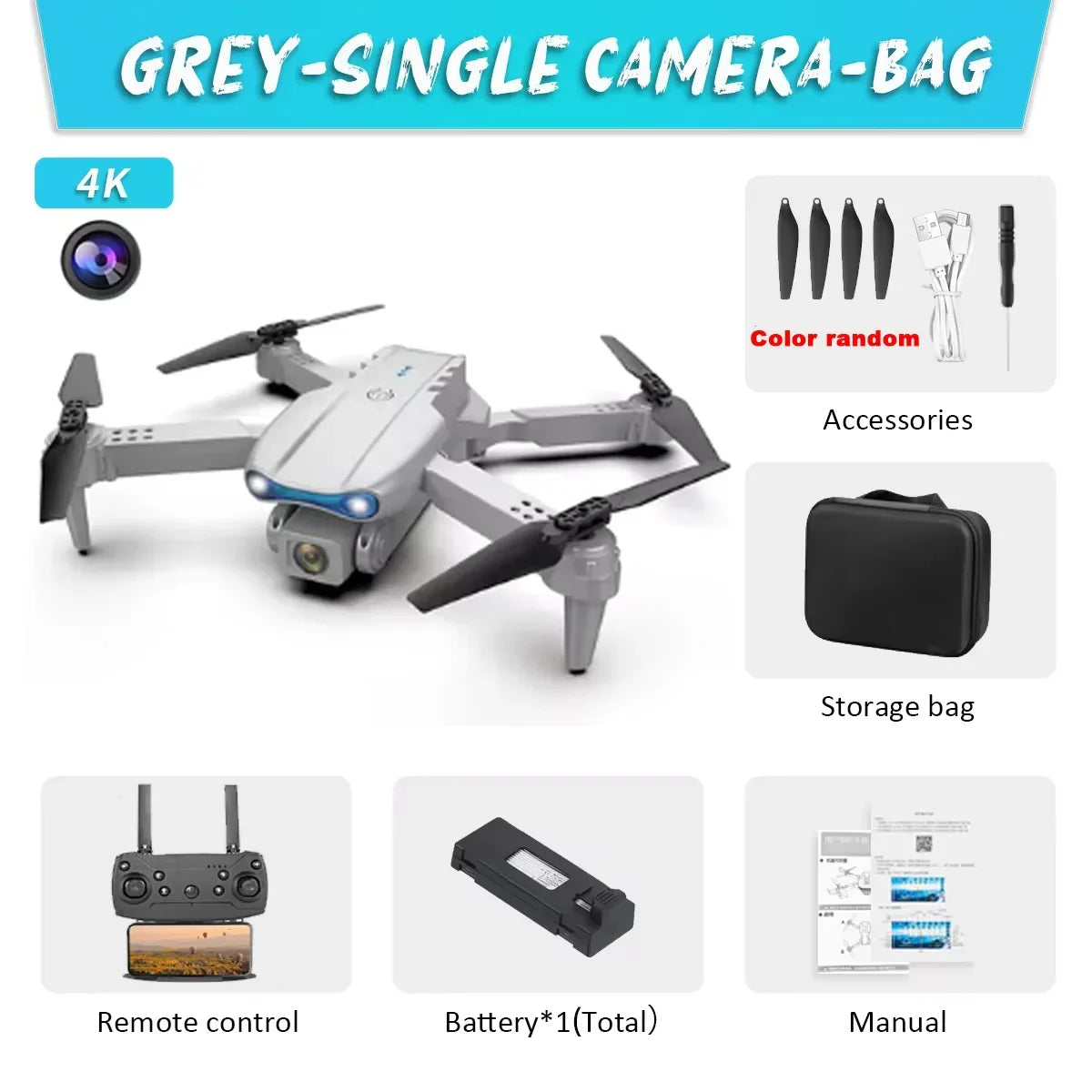 E99Pro Drone HD Professional 4k drone Dual Camera WIFI - Empire P.E