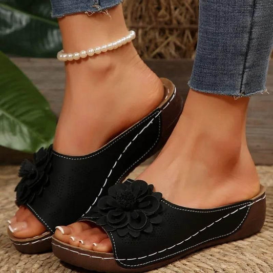 Summer Sandals Women Shoes Non-Slip Walking Shoes Slip On Shoes Woman Wedge Women's Sandals Party Slippers Woman Female Footwear - Empire P.E