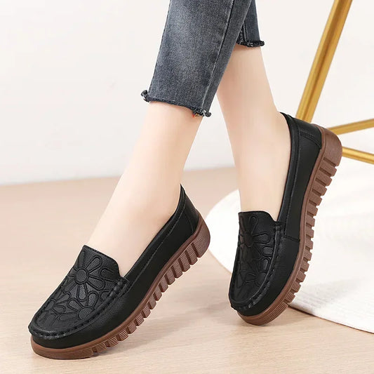 Women's Slip-on Loafers Casual Shoes Platform Wedge - Empire P.E