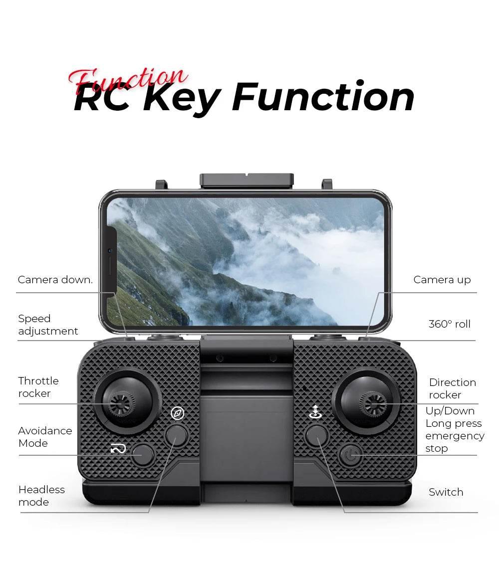 KBDFA New Drone H16 GPS Professional Dual Camera Dron Quadcopter Brushless Aerial Photography Laser Obstacle Avoidance RC Toy - Empire P.E