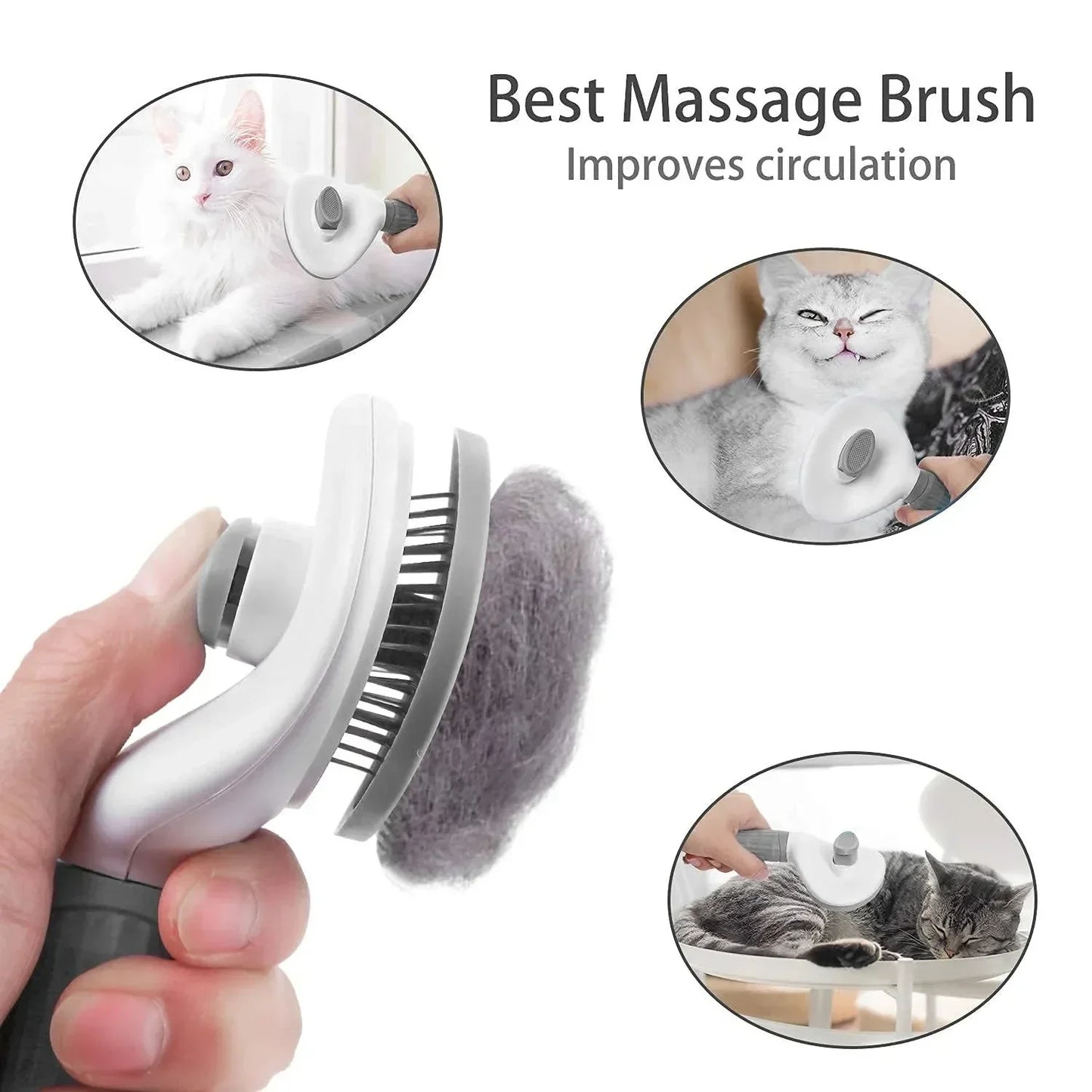 Pet Dog Brush Self Cleaning Pet Hair Remover - Empire P.E