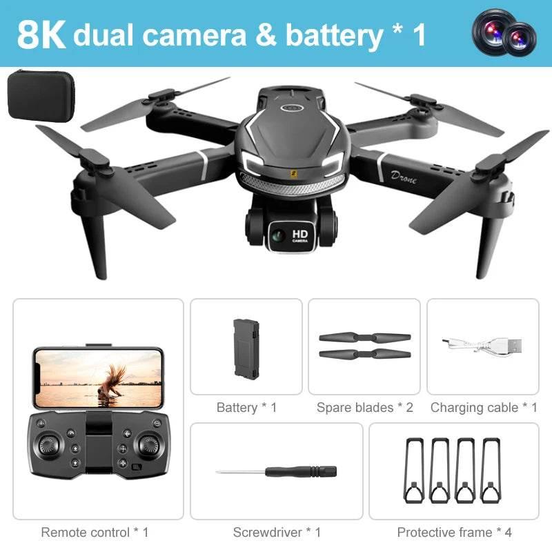 Lenovo V88 Drone 8K Professional HD Aerial Dual-Camera 5G GPS Obstacle Avoidance Drone Remote Control Quadcopter Toy UAV 10000M - Empire P.E