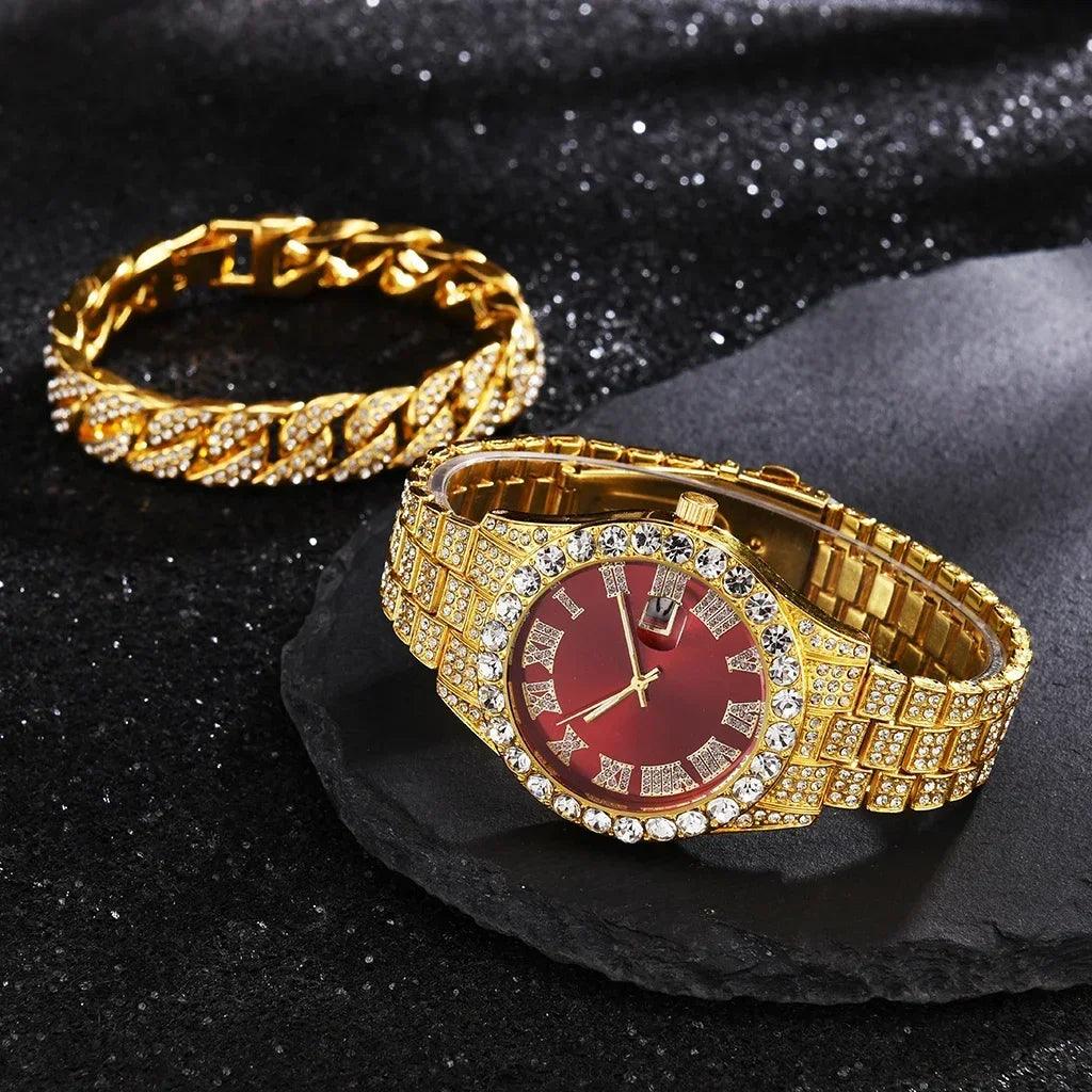 1/2Pc Watch Bracelet Set Hip Hop - Empire P.E