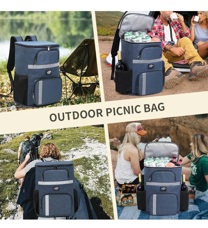 Outdoor Cooler Picnic Thermal Backpacks Insulated Bag Beach Sports Hiking Backpack Camping Lunch Travel Fridge Pouch Picnic Bag - Empire P.E