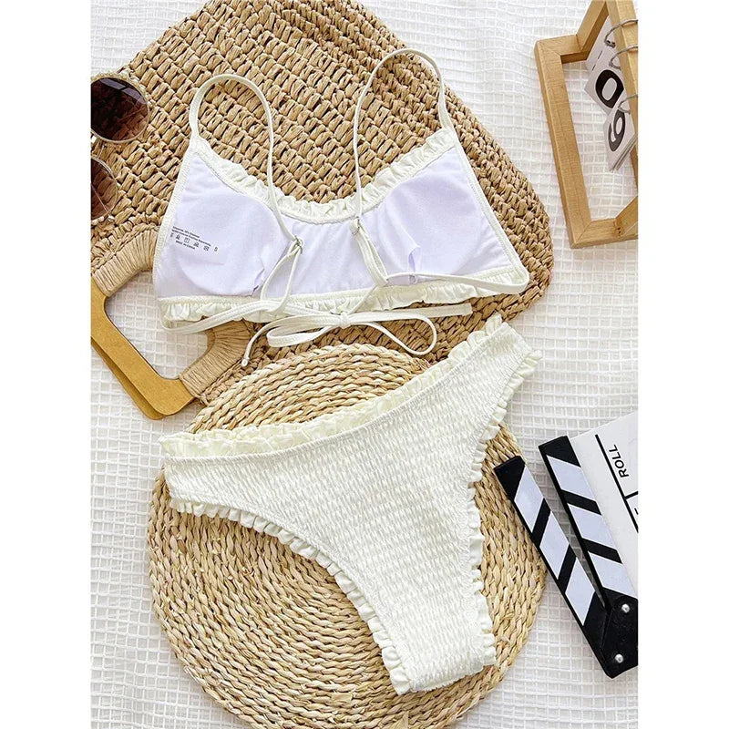 Vintage Ruffled Bikini Sets - Empire P.E