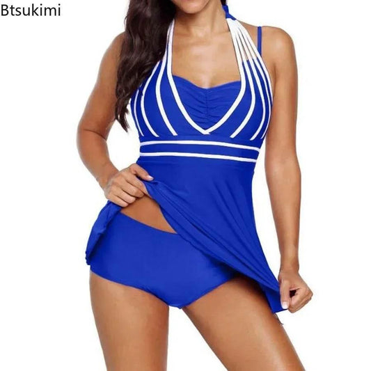 Plus Size 4XL 5XL Women's Summer Swimsuits Two Pieces Swimwear Female Bikini Sets Bathing Suits for Fat Women Bikinis Mujer 2025 - Empire P.E