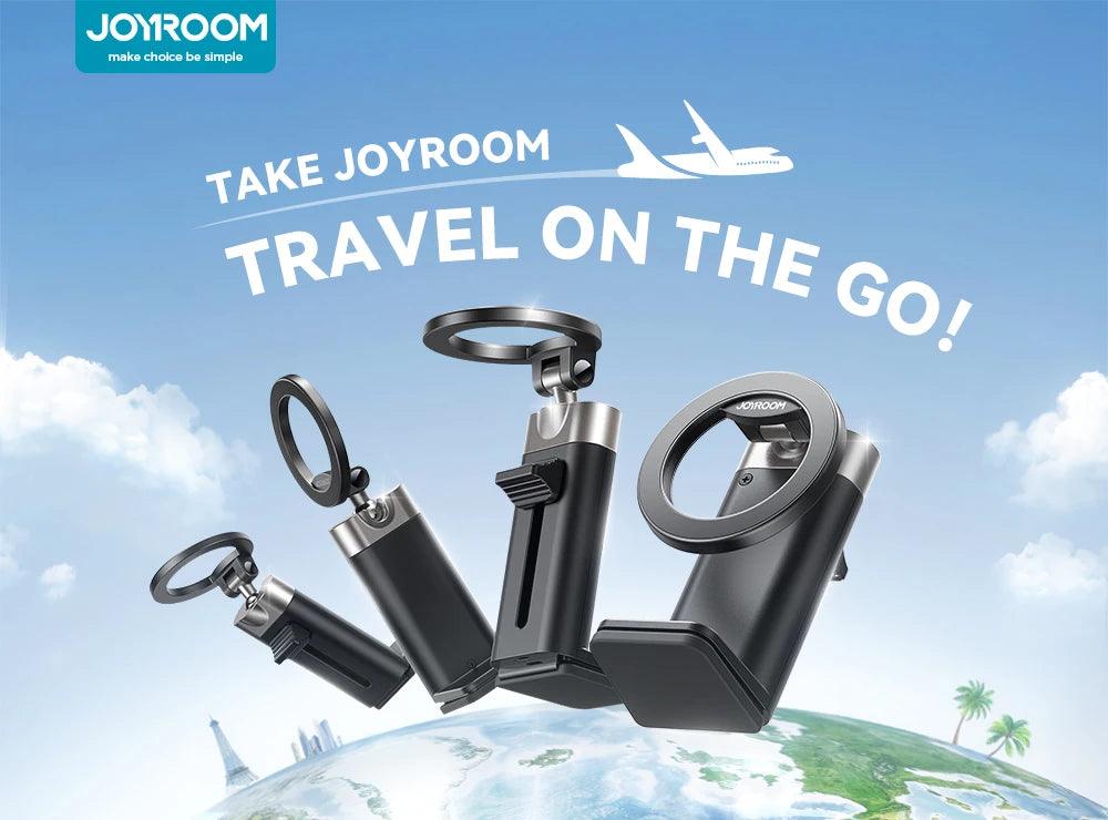Joyroom Airplane Phone Holder Magnetic Travel Essentials Flexible Rotation Hands-Free Airplane Phone Mount for iPhone 15 Pro Max - Empire P.E