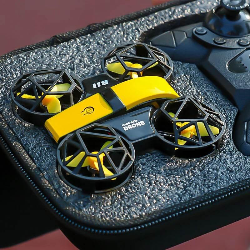 Dowellin D12 Drone Mini Remote Control Aircraft New Children's Toy HD Dual Camera Fixed Height RC Quadcopter Starter Gifts - Empire P.E