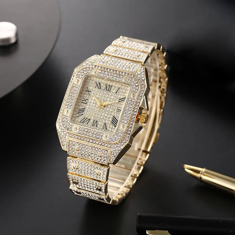 Classic Luxury Business Men's Steel Strap Square - Empire P.E