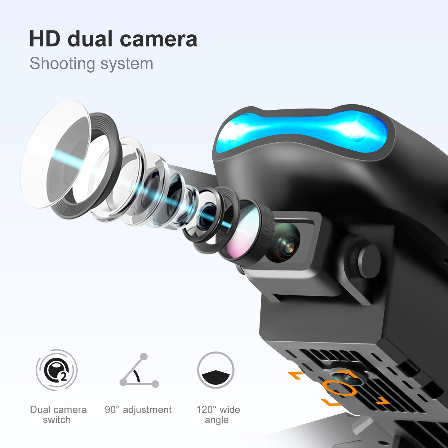 Folding drones con camera Professional HD Dual - Empire P.E