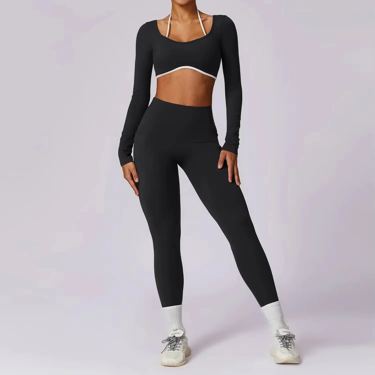 Yoga Set 2PCS Women Sportswear Push Up Workout Clothes - Empire P.E
