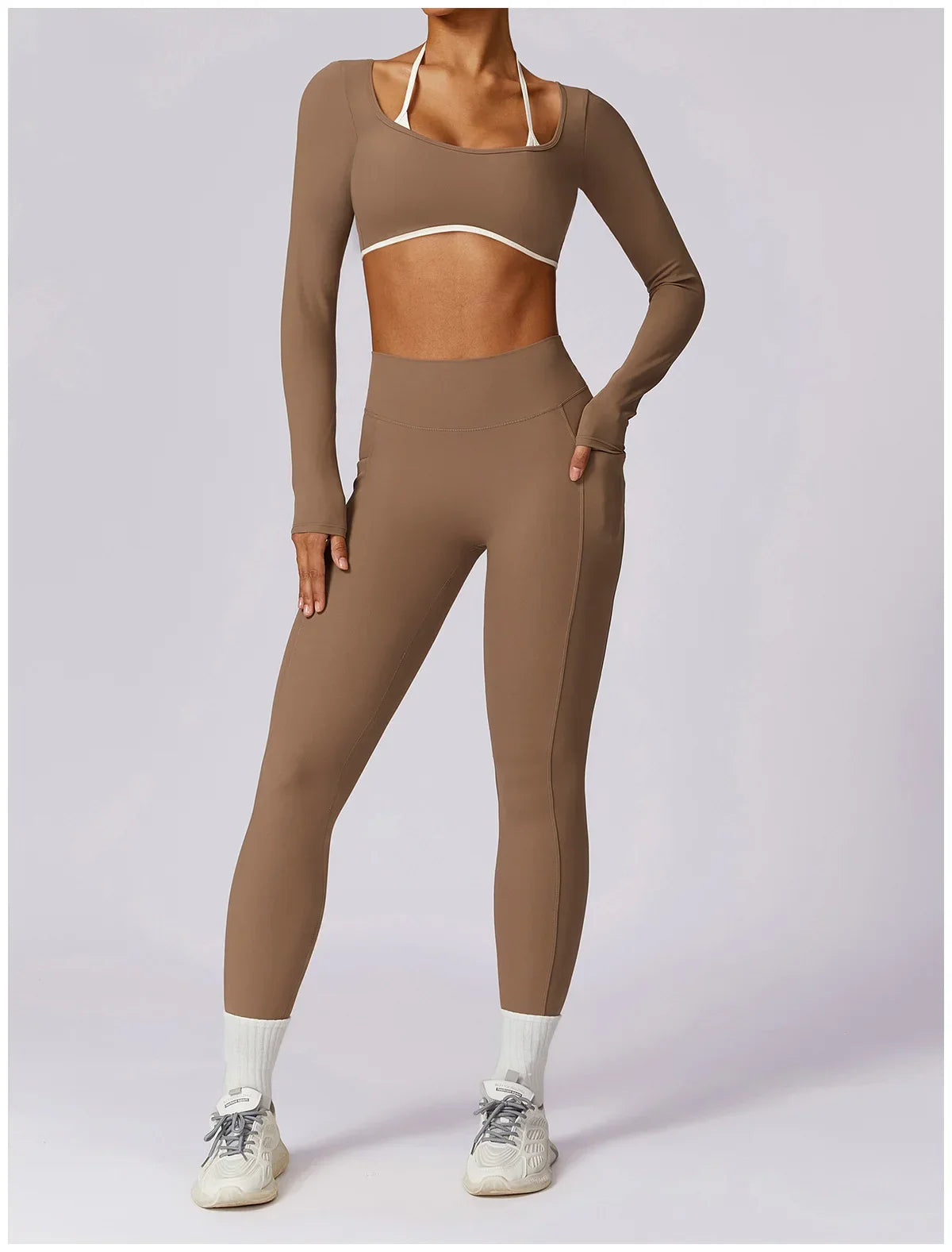Yoga Set 2PCS Women Sportswear Push Up Workout Clothes - Empire P.E