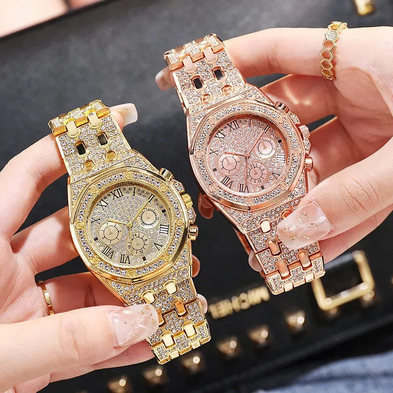 Women's Rhinestone Quartz Watch - Empire P.E