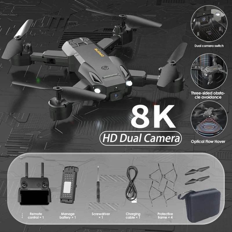 Drone 8K Professional Drones 4K HD Aerial Photography Obstacle Avoidance Quadcopter Helicopter RC Distance 3000M - Empire P.E