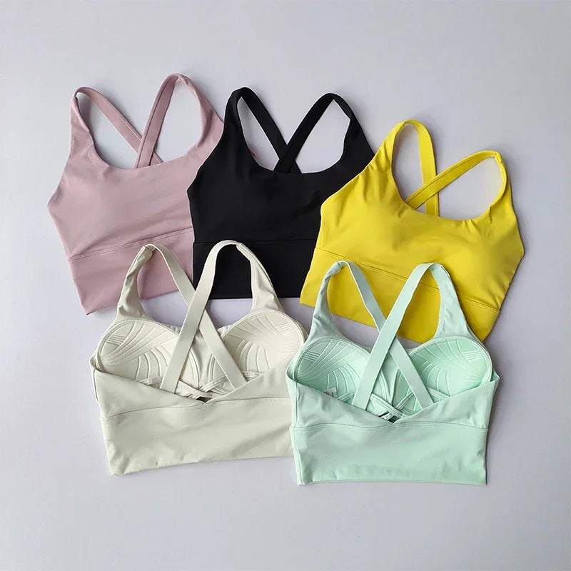 All-in-one Sports Bra Collection Breast High-intensity Professional Shock-proof Huddle Running Bra Yoga Fitness Bra Summer Cloth - Empire P.E
