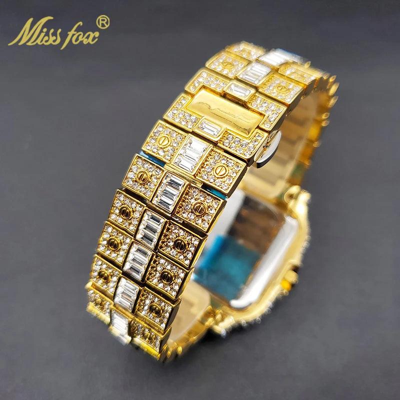 Diamond Men's Quartz Watch With Auto Date Waterproof Wristwatches - Empire P.E