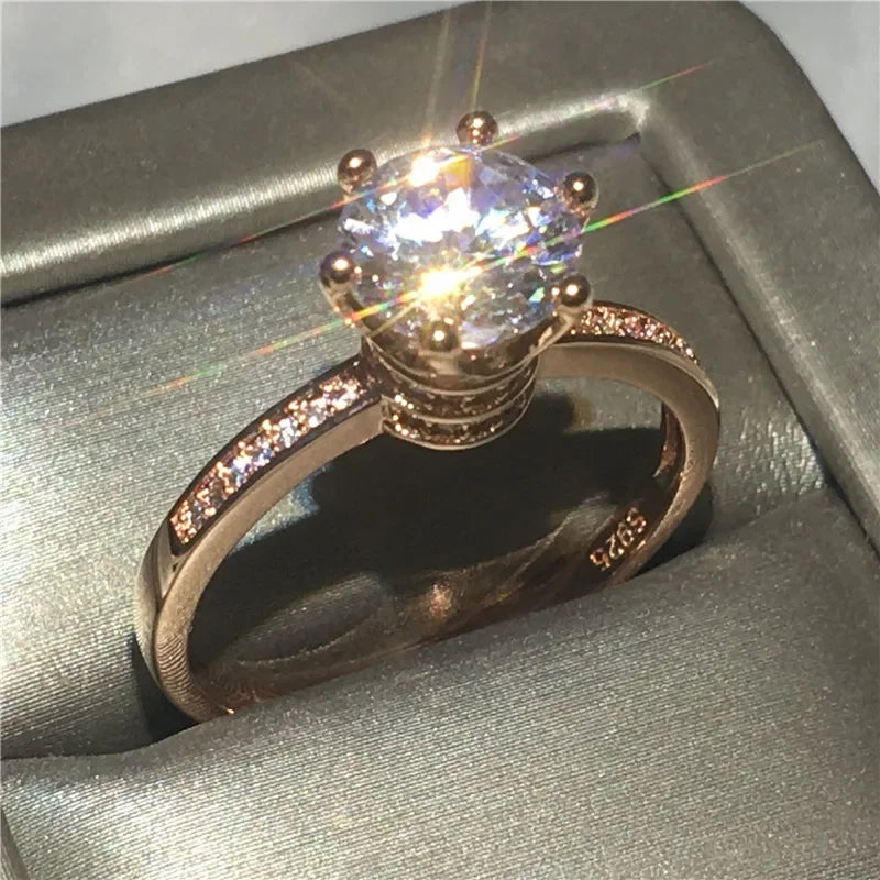 18K Rose Gold Lab Diamond Ring - Empire P.E