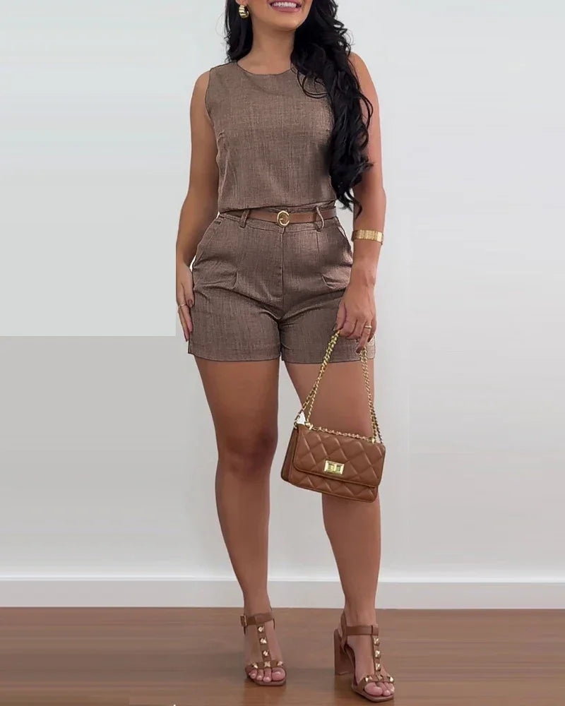 Casual Sexy Elegant 2 Pieces Outfit Set - Empire P.E