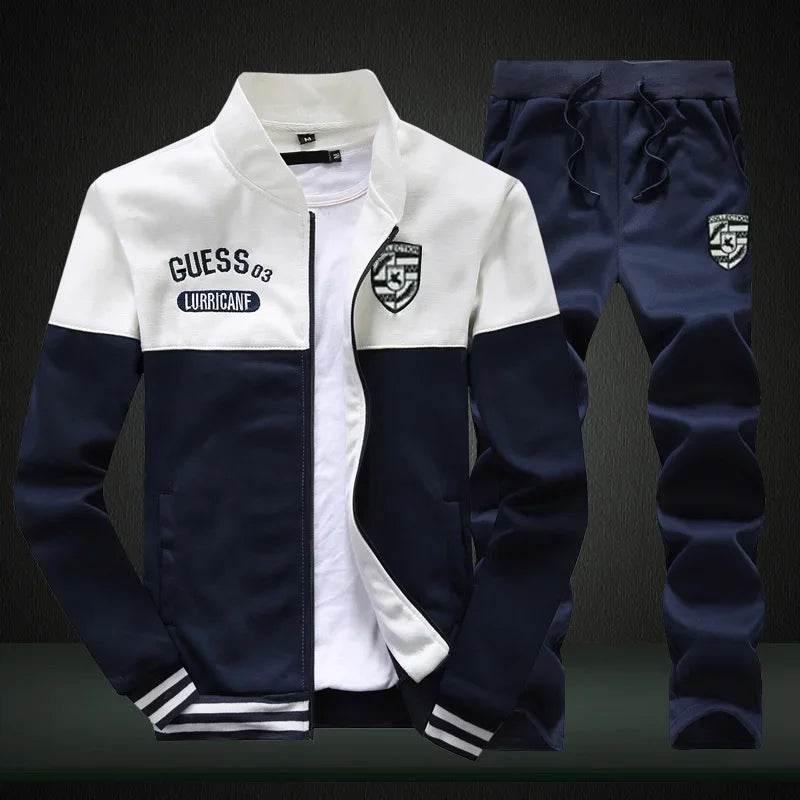2024 New Men's Tracksuit Fleece Jacket and Sweatpants 2 Piece Set - Empire P.E