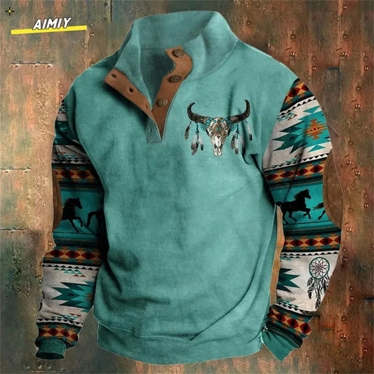 Vintage Men's Hoodie Casual Jacket - Empire P.E