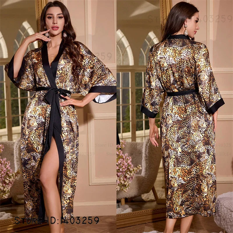 Female Long Robe Loungewear Elegant - Empire P.E