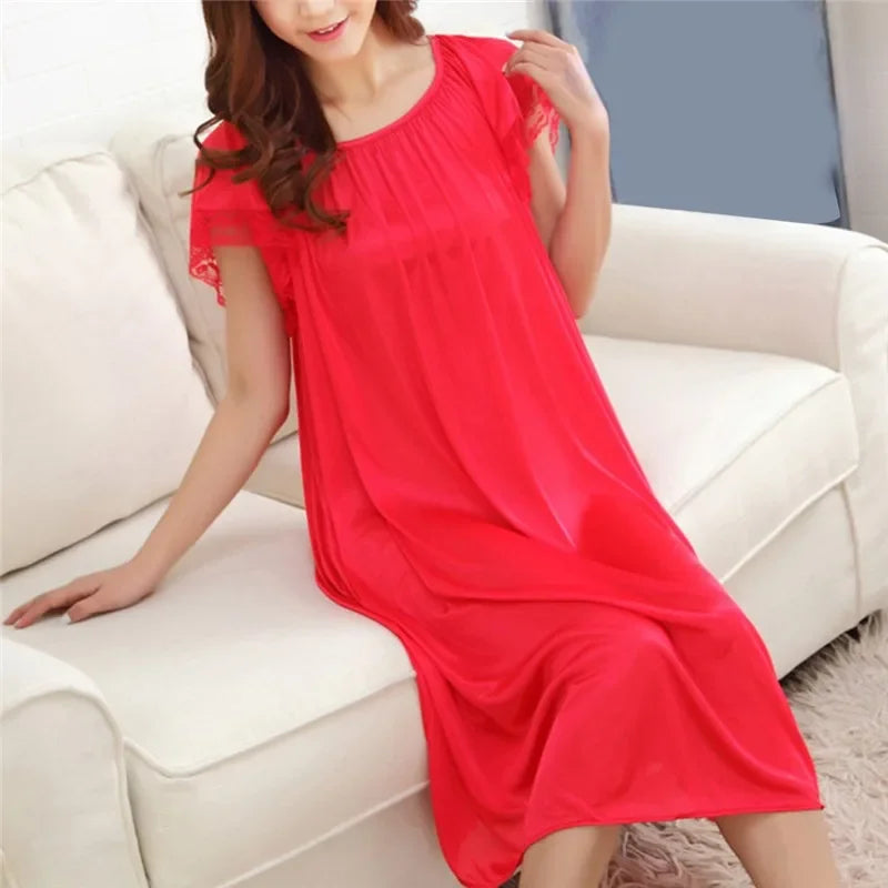 Women Long Sleeping Dress - Empire P.E