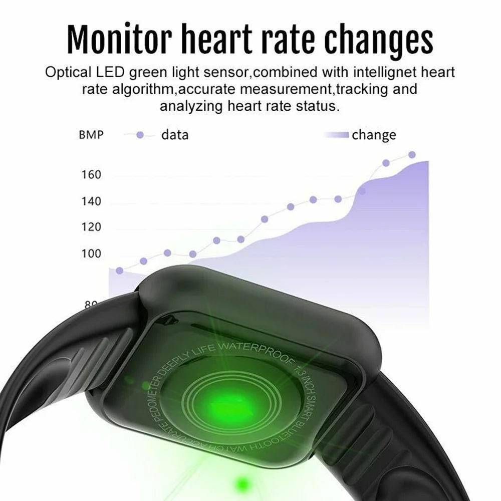 Smart Watch For Women & Men Wristwatch Bluetooth Connected - Empire P.E