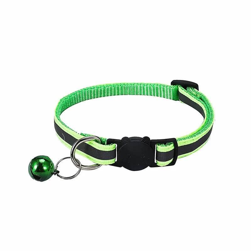 Nylon Pet Collar Night Safety Reflective Cat And Dog Collar Adjustable - Empire P.E