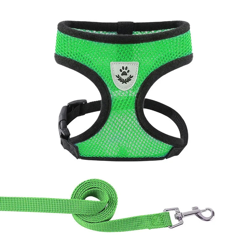 Summer Cat Dog Harness Lead Leash Adjustable Vest - Empire P.E