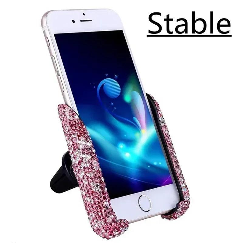 VIKEFON Universal Phone Holder Car Mount Phone Support Air Outlet Mount Clip Stable Mobil Phone Bracket Car Interior Accessories - Empire P.E