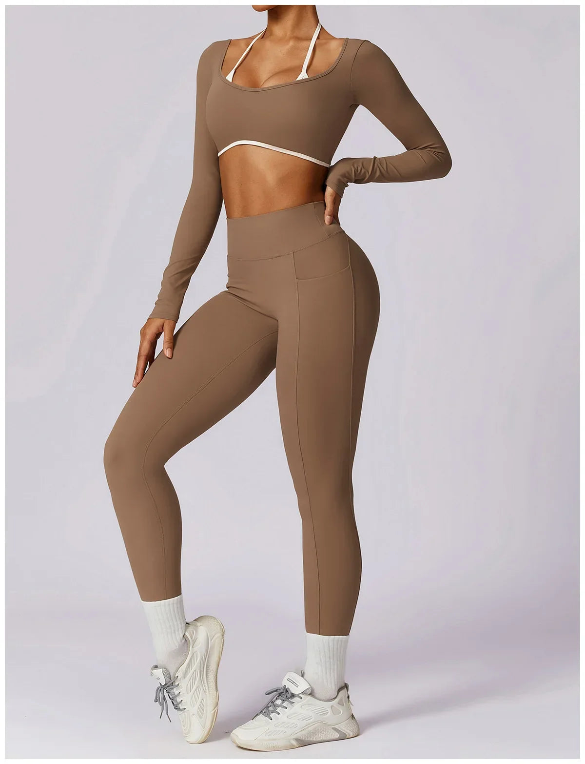 Yoga Set 2PCS Women Sportswear Push Up Workout Clothes - Empire P.E
