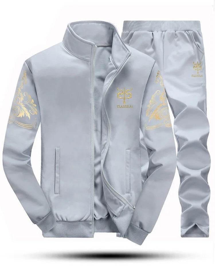 2024 New Men's Tracksuit Fleece Jacket and Sweatpants 2 Piece Set - Empire P.E